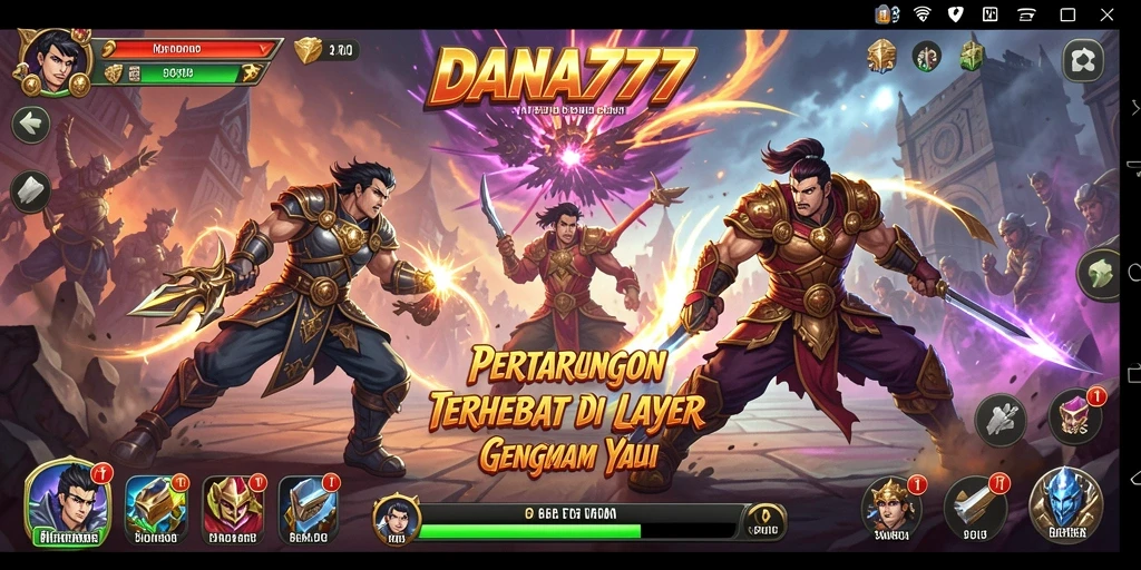 Tampilan gameplay DANA777 yang mendebarkan dan intens.