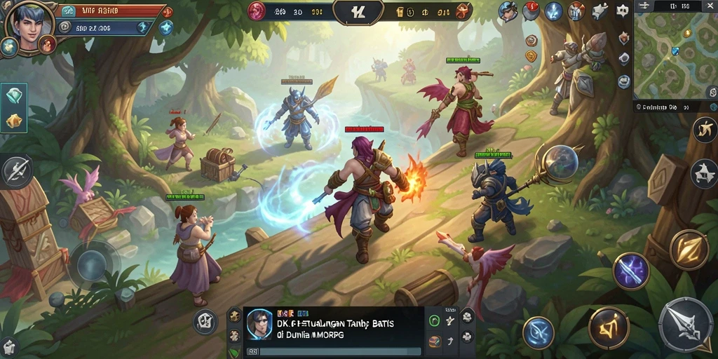 Screenshot DKK menampilkan aksi seru dalam pertempuran MMORPG.