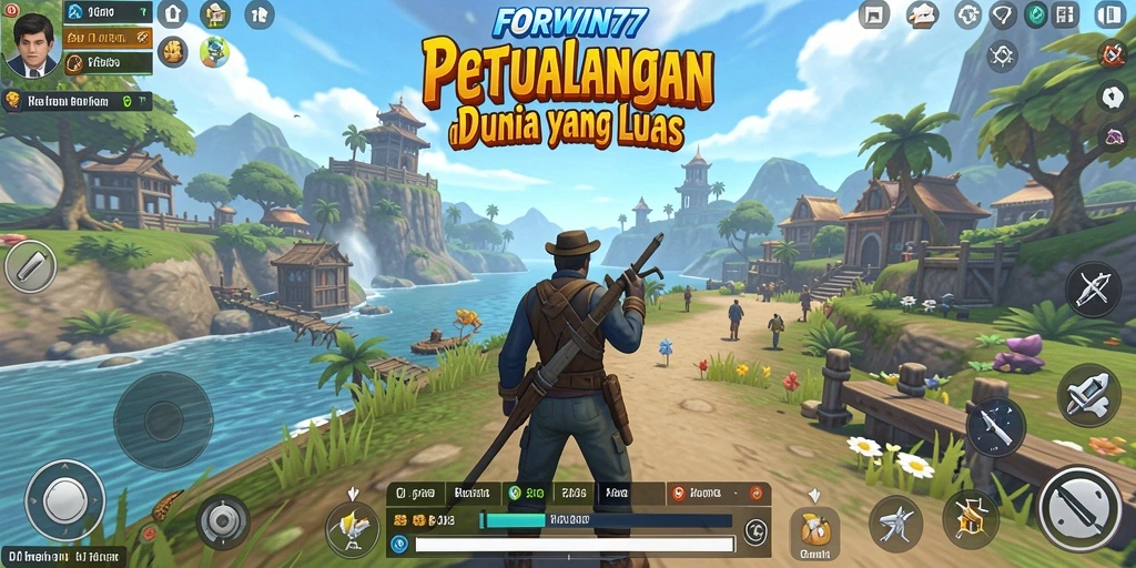 Screenshot gameplay FORWIN77 yang menarik di dunia terbuka.
