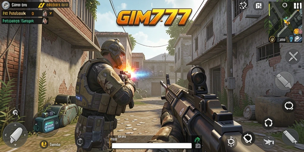 Screenshot gameplay GIM777 yang menampilkan aksi pertempuran seru.