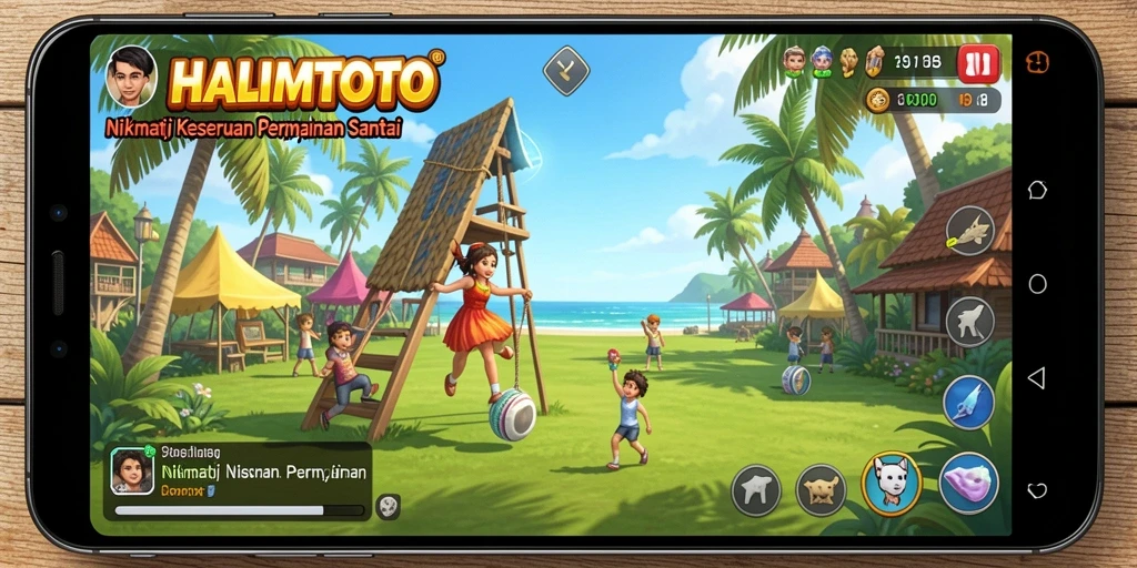Tampilan menarik dari gameplay HALIMTOTO yang menyenangkan.