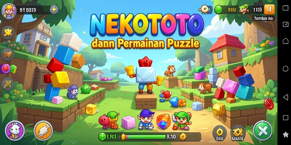 Tampilan menarik dari gameplay <strong>NEKOTOTO</strong> yang menantang.