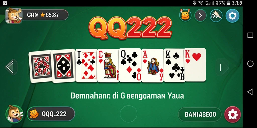 Tampilan gameplay Domino yang seru dan menantang di QQ222.