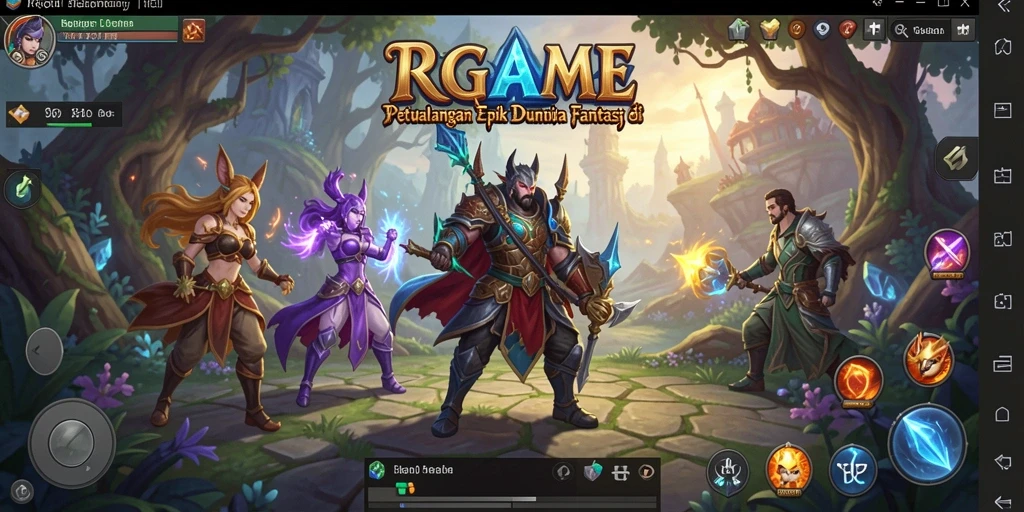 Tangkapan layar RPGAME menampilkan aksi seru dalam pertarungan.