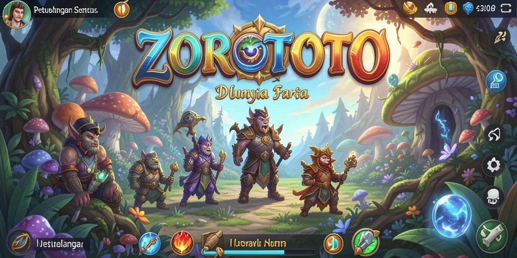 Screenshot gameplay ZOROTOTO menampilkan petualangan dalam dunia yang kaya dan penuh warna.